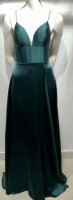 Satin Abendkleid mit Strassteinchen Träger HM2298 Mint S