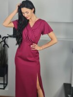 Abendkleid mit Flügelärmeln 28743 Rosa 46