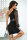 One Shoulder Cocktailkleid mit Paillettenärmel 311-04